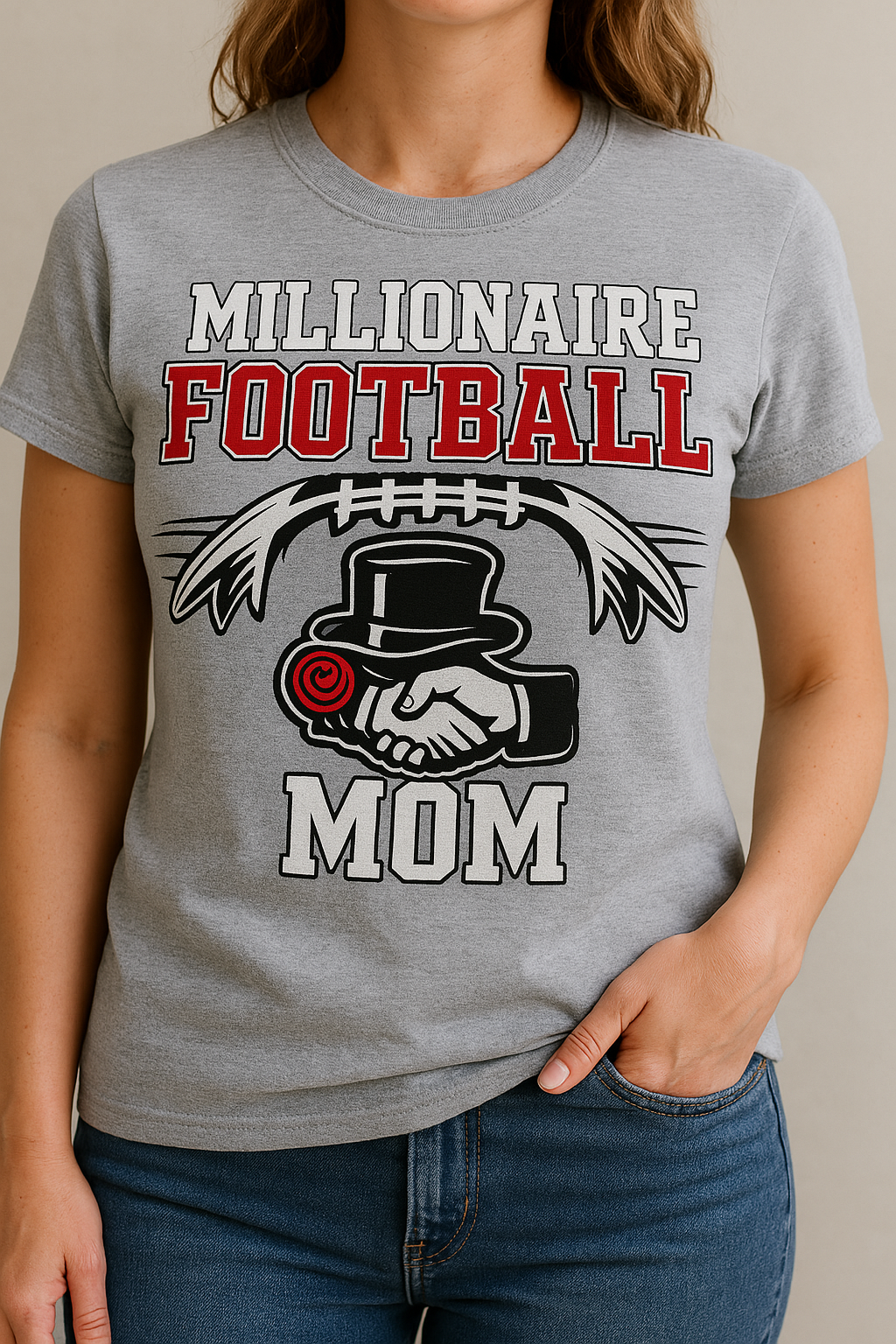 Millionaires Cherry & White T-Shirt – Williamsport School Spirit Swag for Fundraisers & Fans