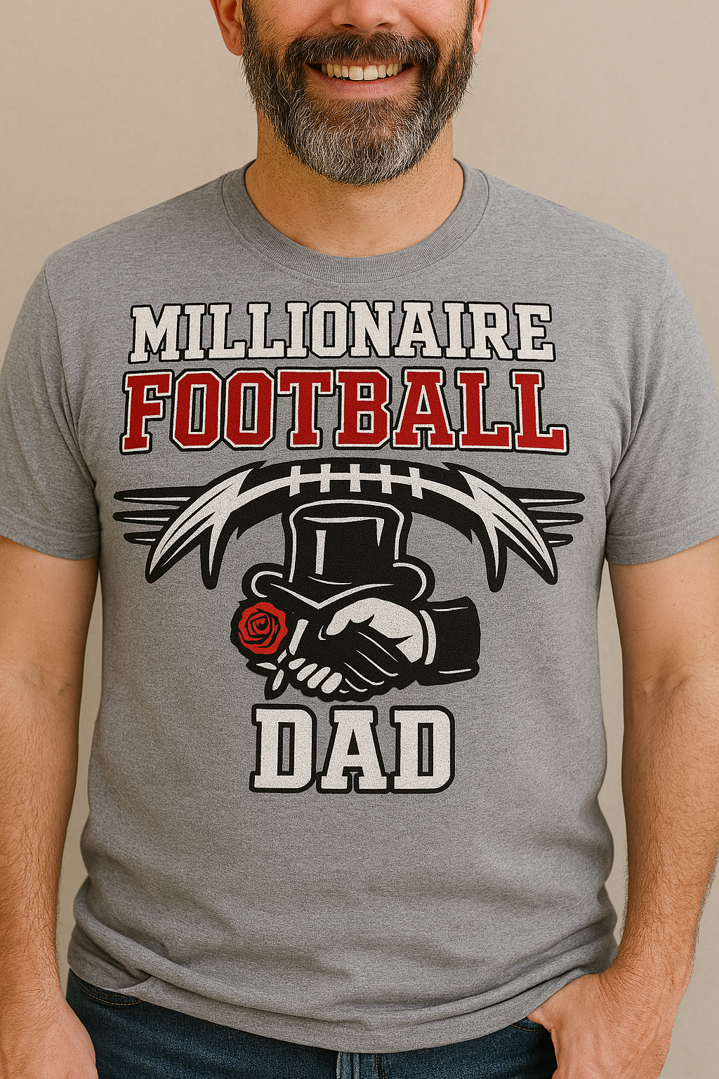 Millionaires Cherry & White T-Shirt – Williamsport School Spirit Swag for Fundraisers & Fans