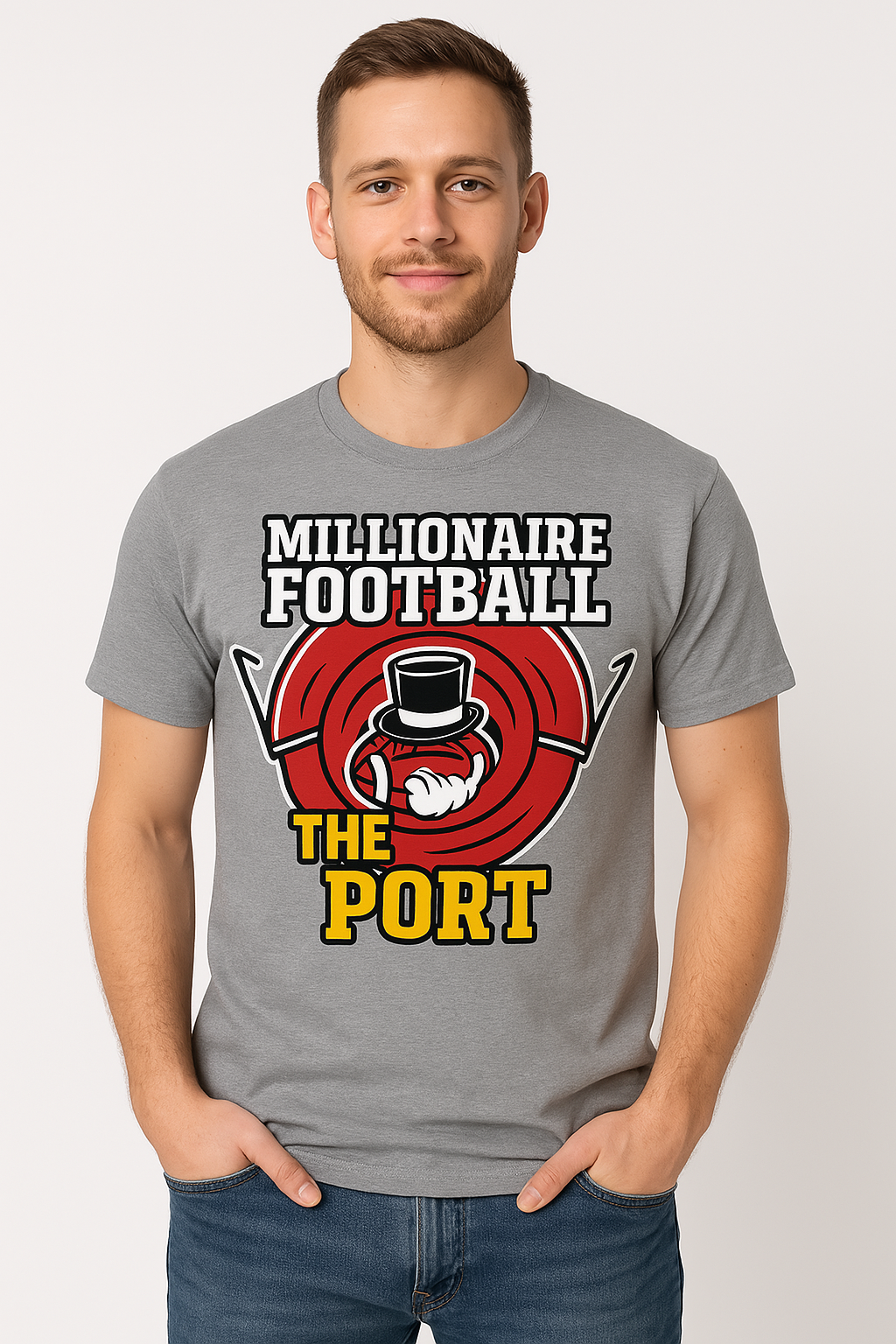 Millionaires Cherry & White T-Shirt – Williamsport School Spirit Swag for Fundraisers & Fans