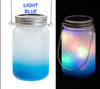 Sublimation Mason Jar Lantern with Solar Powered lid and Hemp Handle